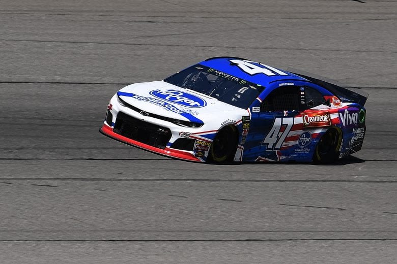 BROOKLYN, MICHIGAN - JUNE 07: Ryan Preece, driver of the #47 Kroger Chevrolet, drives during practice for the Monster Energy NASCAR Cup Series FireKeepers Casino 400 at Michigan International Speedway on June 07, 2019 in Brooklyn, Michigan. (Photo by Stacy Revere/Getty Images) | Getty Images