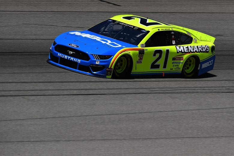 BROOKLYN, MICHIGAN - JUNE 07: Paul Menard, driver of the #21 Menards/NIBCO Ford, drives during practice for the Monster Energy NASCAR Cup Series FireKeepers Casino 400 at Michigan International Speedway on June 07, 2019 in Brooklyn, Michigan. (Photo by Stacy Revere/Getty Images) | Getty Images