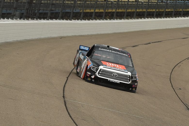 NEWTON, IOWA - JUNE 15: Todd Gilliland, driver of the #4 JBL/SiriusXM Toyota, drives during practice for the NASCAR Gander Outdoor Truck Series M&M's 200 at Iowa Speedway on June 15, 2019 in Newton, Iowa. (Photo by Stacy Revere/Getty Images) | Getty Images