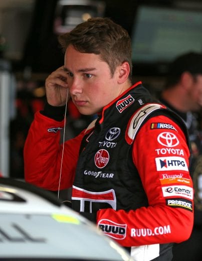 NEWTON, IOWA - JUNE 15: Christopher Bell, driver of the #20 Ruud Toyota, gets into his car during practice for the NASCAR Gander Outdoor Truck Series M&M'S 200 at Iowa Speedway on June 15, 2019 in Newton, Iowa. (Photo by Matt Sullivan/Getty Images) | Getty Images
