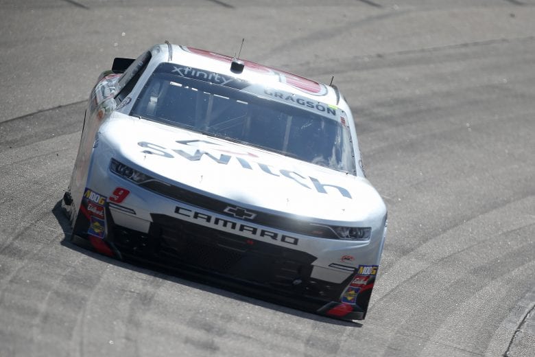 NEWTON, IOWA - JUNE 15: Noah Gragson, driver of the #9 Switch Chevrolet, drives during the NASCAR Xfinity Series CircuitCity.com 250 at Iowa Speedway on June 15, 2019 in Newton, Iowa. (Photo by Matt Sullivan/Getty Images) | Getty Images