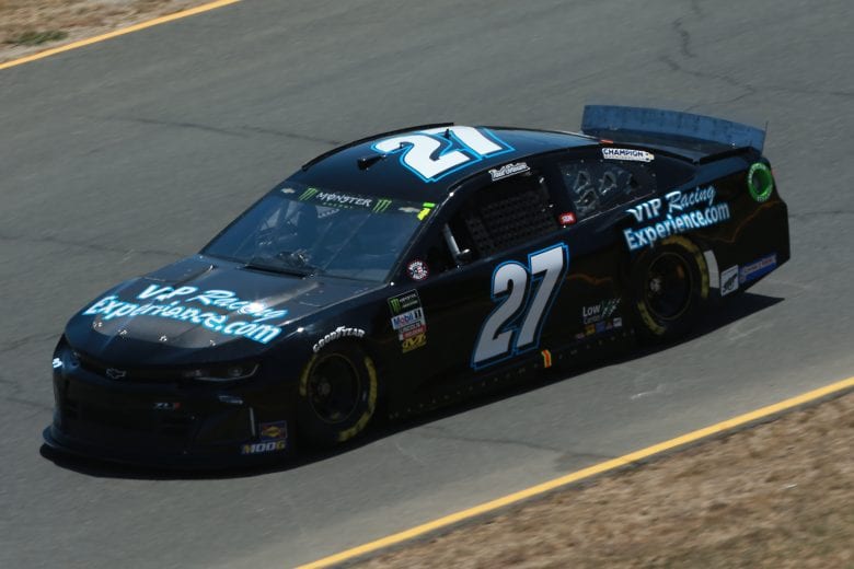 SONOMA, CALIFORNIA - JUNE 21: Reed Sorenson, driver of the #27 VIPRacingExperience.com Chevrolet, practices for the Monster Energy NASCAR Cup Series Toyota/Save Mart 350 at Sonoma Raceway on June 21, 2019 in Sonoma, California. (Photo by Sean Gardner/Getty Images) | Getty Images