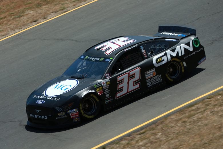 SONOMA, CALIFORNIA - JUNE 21: Corey LaJoie, driver of the #32 GMN Ford, practices for the Monster Energy NASCAR Cup Series Toyota/Save Mart 350 at Sonoma Raceway on June 21, 2019 in Sonoma, California. (Photo by Sean Gardner/Getty Images) | Getty Images