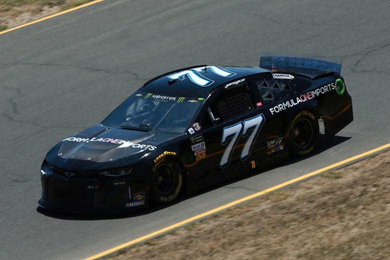 SONOMA, CALIFORNIA - JUNE 21: Justin Haley, driver of the #77 Formula One Imports Chevrolet, practices for the Monster Energy NASCAR Cup Series Toyota/Save Mart 350 at Sonoma Raceway on June 21, 2019 in Sonoma, California. (Photo by Sean Gardner/Getty Images) | Getty Images