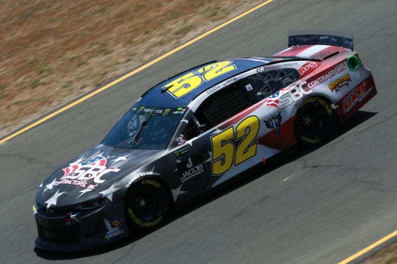 SONOMA, CALIFORNIA - JUNE 21: Cody Ware, driver of the #52 SBC Contractors Chevrolet, practices for the Monster Energy NASCAR Cup Series Toyota/Save Mart 350 at Sonoma Raceway on June 21, 2019 in Sonoma, California. (Photo by Sean Gardner/Getty Images) | Getty Images