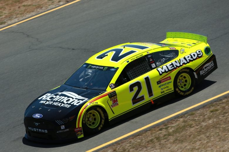 SONOMA, CALIFORNIA - JUNE 21: Paul Menard, driver of the #21 Menards/Richmond Ford, practices for the Monster Energy NASCAR Cup Series Toyota/Save Mart 350 at Sonoma Raceway on June 21, 2019 in Sonoma, California. (Photo by Sean Gardner/Getty Images) | Getty Images