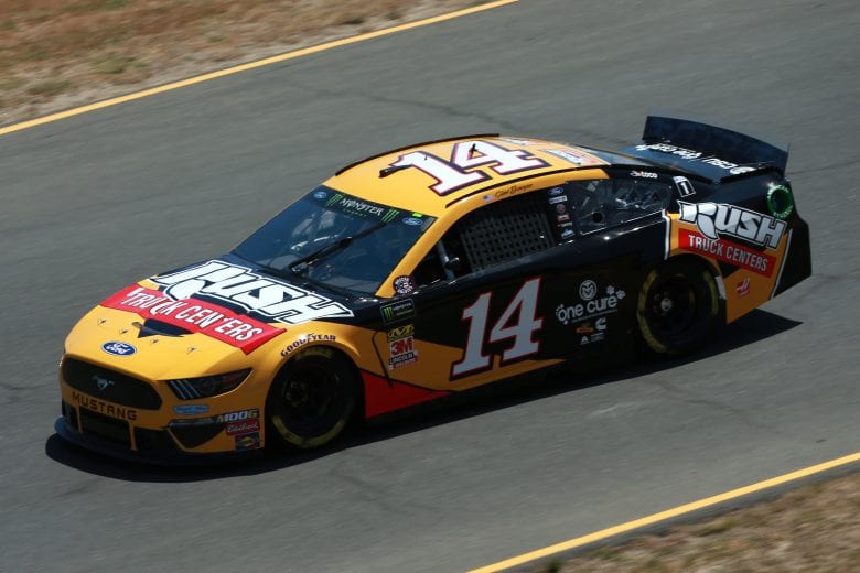 SONOMA, CALIFORNIA - JUNE 21: Clint Bowyer, driver of the #14 Rush Truck Centers Ford, practices for the Monster Energy NASCAR Cup Series Toyota/Save Mart 350 at Sonoma Raceway on June 21, 2019 in Sonoma, California. (Photo by Sean Gardner/Getty Images) | Getty Images