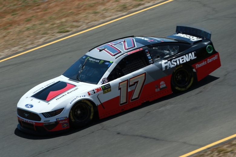 SONOMA, CALIFORNIA - JUNE 21: Ricky Stenhouse Jr., driver of the #17 Roush Performance/ThanksDW Ford, practices for the Monster Energy NASCAR Cup Series Toyota/Save Mart 350 at Sonoma Raceway on June 21, 2019 in Sonoma, California. (Photo by Sean Gardner/Getty Images) | Getty Images