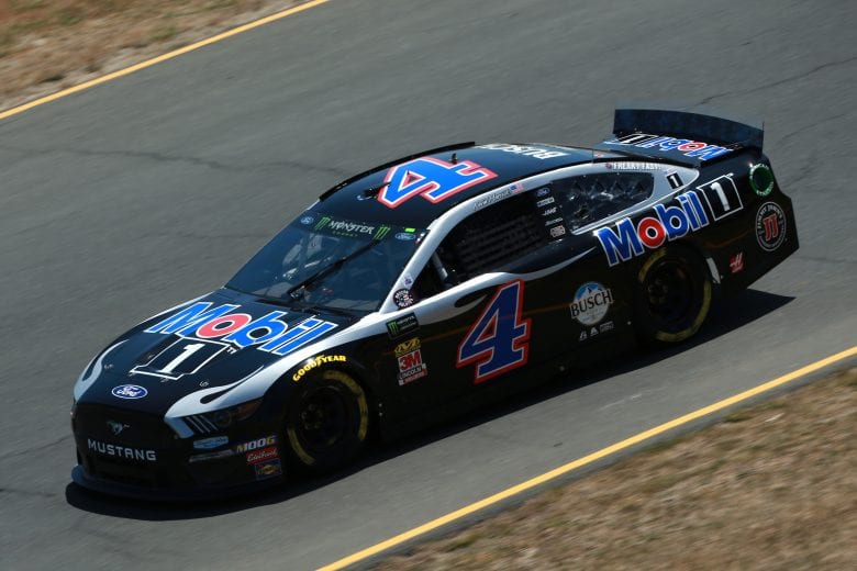 SONOMA, CALIFORNIA - JUNE 21: Kevin Harvick, driver of the #4 Mobil 1 Ford, practices for the Monster Energy NASCAR Cup Series Toyota/Save Mart 350 at Sonoma Raceway on June 21, 2019 in Sonoma, California. (Photo by Sean Gardner/Getty Images) | Getty Images