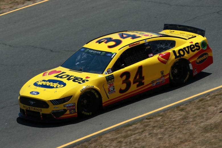 SONOMA, CALIFORNIA - JUNE 21: Michael McDowell, driver of the #34 Love's Travel Stops Ford, practices for the Monster Energy NASCAR Cup Series Toyota/Save Mart 350 at Sonoma Raceway on June 21, 2019 in Sonoma, California. (Photo by Sean Gardner/Getty Images) | Getty Images