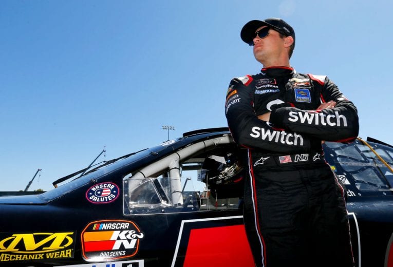 SONOMA, CALIFORNIA - JUNE 22: Noah Gragson, driver of the #7 JPR Chevrolet, stands on the grid during qualifying for the K&N Pro Series West Procore 200 at Sonoma Raceway on June 22, 2019 in Sonoma, California. (Photo by Jonathan Ferrey/Getty Images) | Getty Images