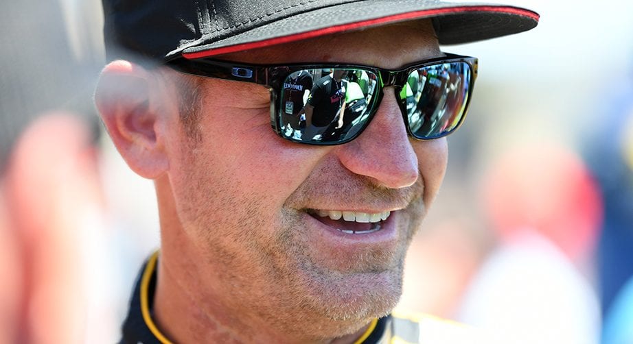 SONOMA, CALIFORNIA - JUNE 22: Clint Bowyer, driver of the #14 Rush Truck Centers Ford, talks during qualifying for the Monster Energy NASCAR Cup Series Toyota/Save Mart 350 at Sonoma Raceway on June 22, 2019 in Sonoma, California. (Photo by Robert Reiners/Getty Images) | Getty Images