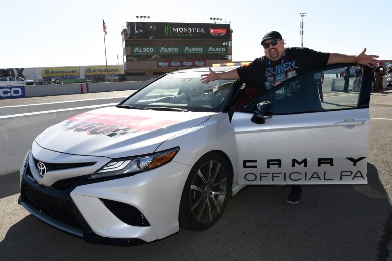 SONOMA, CALIFORNIA - JUNE 23: Honorary pace car driver comedian Gabriel