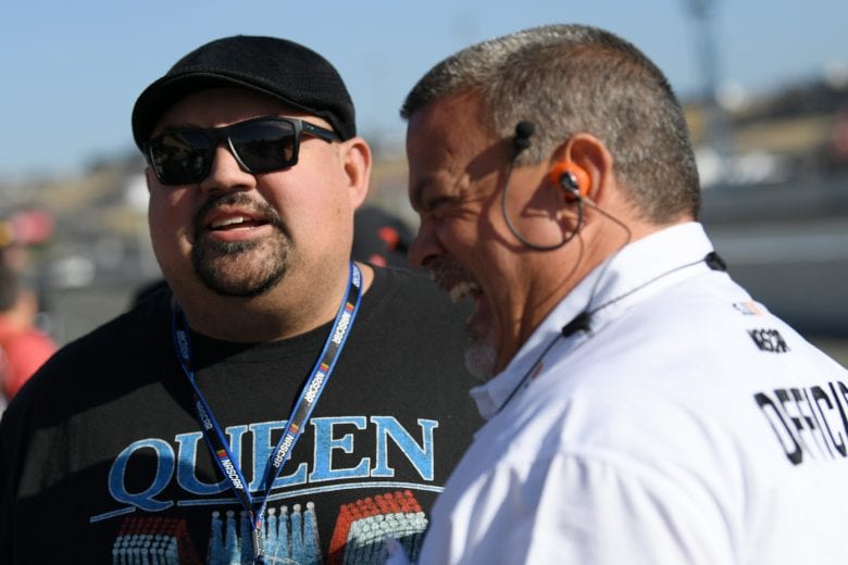 SONOMA, CALIFORNIA - JUNE 23: Honorary pace car driver comedian Gabriel