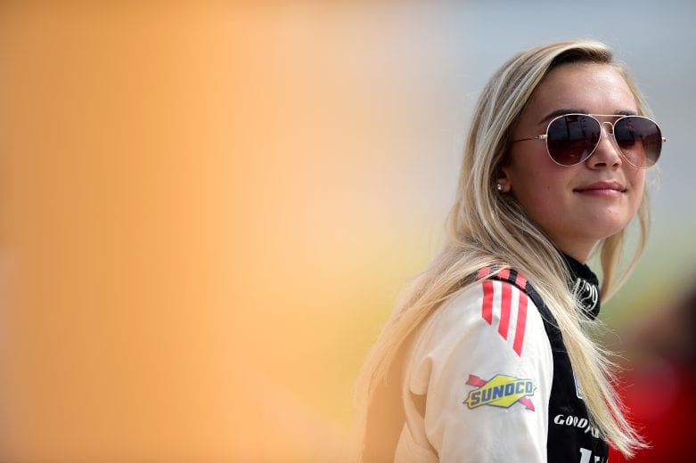 JOLIET, ILLINOIS - JUNE 28: Natalie Decker, driver of the #54 N29 Technologies LLC Toyota, looks on during qualifying for the NASCAR Gander Outdoors Truck Series Camping World 225 at Chicagoland Speedway on June 28, 2019 in Joliet, Illinois. (Photo by Jared C. Tilton/Getty Images) | Getty Images