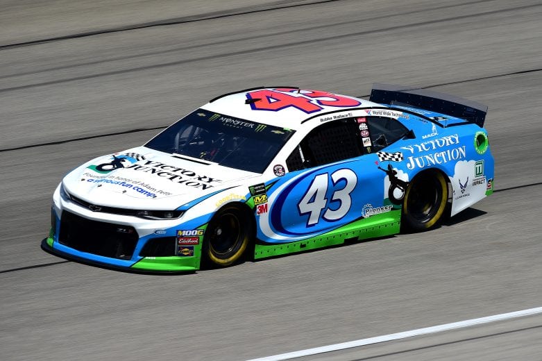 JOLIET, ILLINOIS - JUNE 29: Bubba Wallace, driver of the #43 Victory Junction Chevrolet, practices for the Monster Energy NASCAR Cup Series Camping World 400 at Chicagoland Speedway on June 29, 2019 in Joliet, Illinois. (Photo by Jared C. Tilton/Getty Images) | Getty Images