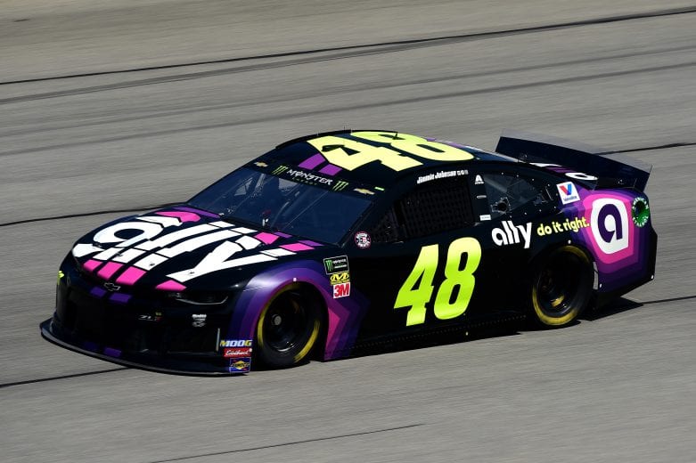 JOLIET, ILLINOIS - JUNE 29: Jimmie Johnson, driver of the #48 Ally Chevrolet, practices for the Monster Energy NASCAR Cup Series Camping World 400 at Chicagoland Speedway on June 29, 2019 in Joliet, Illinois. (Photo by Jared C. Tilton/Getty Images) | Getty Images