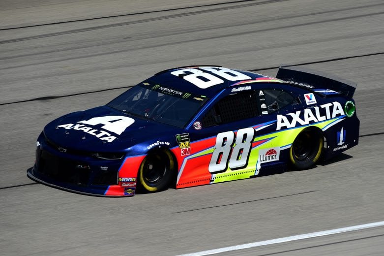 JOLIET, ILLINOIS - JUNE 29: Alex Bowman, driver of the #88 Axalta Chevrolet, practices for the Monster Energy NASCAR Cup Series Camping World 400 at Chicagoland Speedway on June 29, 2019 in Joliet, Illinois. (Photo by Jared C. Tilton/Getty Images) | Getty Images