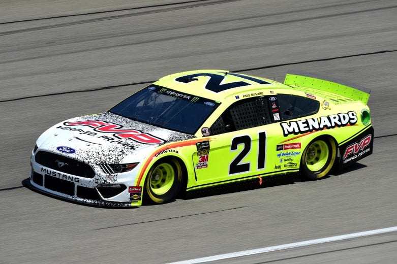 JOLIET, ILLINOIS - JUNE 29: Paul Menard, driver of the #21 Menards/FVP Ford, practices for the Monster Energy NASCAR Cup Series Camping World 400 at Chicagoland Speedway on June 29, 2019 in Joliet, Illinois. (Photo by Jared C. Tilton/Getty Images) | Getty Images