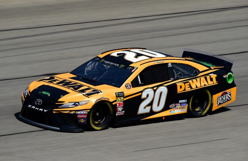 JOLIET, ILLINOIS - JUNE 29: Erik Jones, driver of the #20 DeWalt Toyota, practices for the Monster Energy NASCAR Cup Series Camping World 400 at Chicagoland Speedway on June 29, 2019 in Joliet, Illinois. (Photo by Jared C. Tilton/Getty Images) | Getty Images
