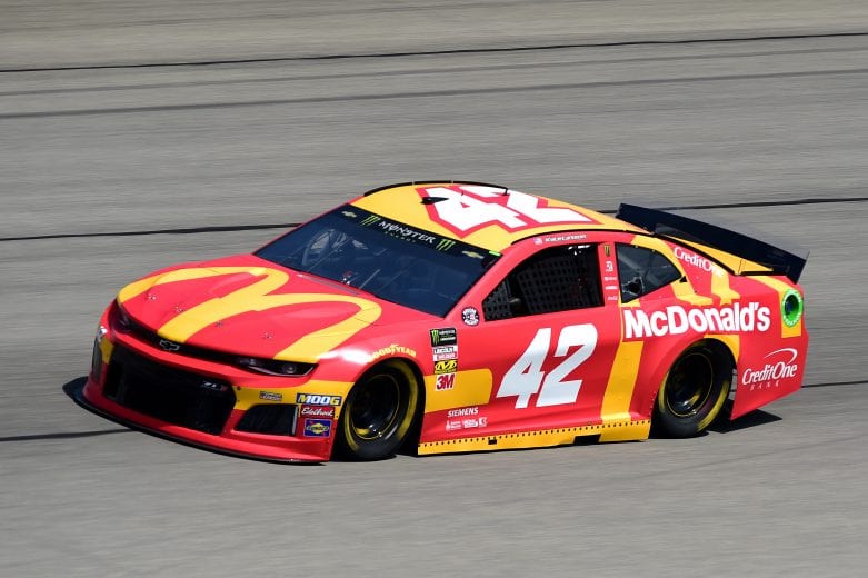 JOLIET, ILLINOIS - JUNE 29: Kyle Larson, driver of the #42 McDonald's Chevrolet, practices for the Monster Energy NASCAR Cup Series Camping World 400 at Chicagoland Speedway on June 29, 2019 in Joliet, Illinois. (Photo by Jared C. Tilton/Getty Images) | Getty Images