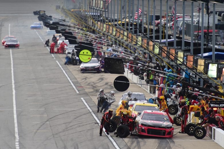JOLIET, ILLINOIS - JUNE 30: Austin Dillon, driver of the #3 Dow Univar Solutions Chevrolet, pits during the Monster Energy NASCAR Cup Series Camping World 400 at Chicagoland Speedway on June 30, 2019 in Joliet, Illinois. (Photo by Jared C. Tilton/Getty Images) | Getty Images