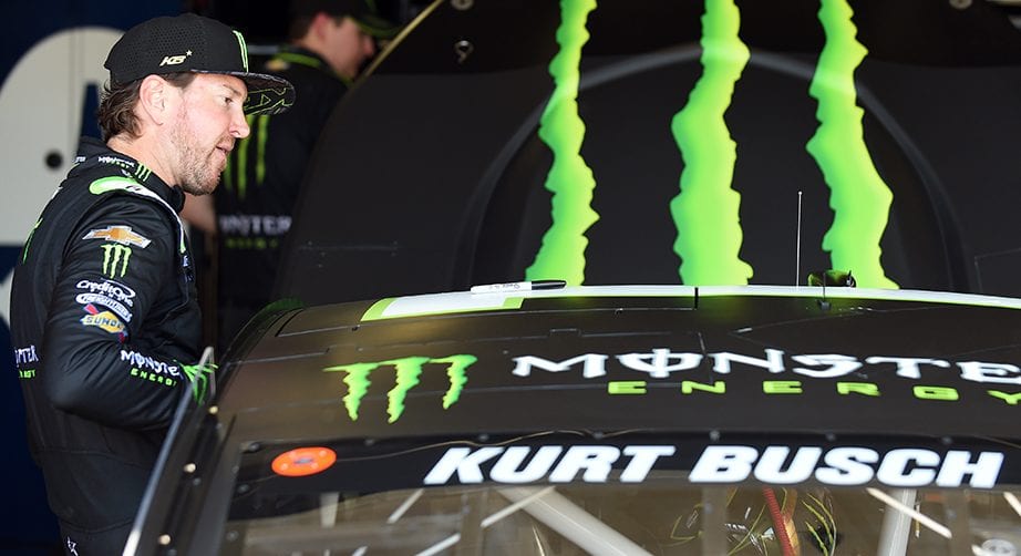 BROOKLYN, MICHIGAN - JUNE 07: Kurt Busch, driver of the #1 Monster Energy Chevrolet, gets into his car before practice for the Monster Energy NASCAR Cup Series FireKeepers Casino 400 at Michigan International Speedway on June 07, 2019 in Brooklyn, Michigan. (Photo by Logan Riely/Getty Images) | Getty Images