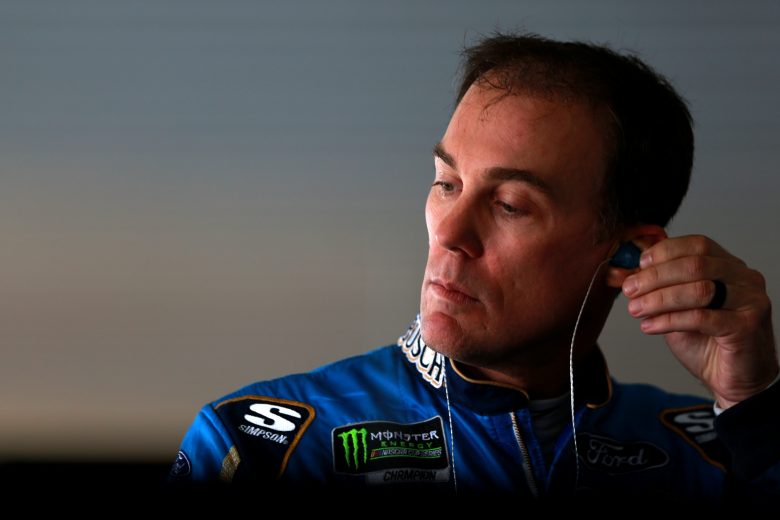 LONG POND, PENNSYLVANIA - JULY 27: Kevin Harvick, driver of the #4 Busch Beer Gen X Ford, stands in the garage during practice for the Monster Energy NASCAR Cup Series Gander RV 400 at Pocono Raceway on July 27, 2019 in Long Pond, Pennsylvania. (Photo by Sean Gardner/Getty Images) | Getty Images