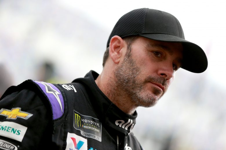 DAYTONA BEACH, FLORIDA - JULY 04: Jimmie Johnson, driver of the #48 Ally Chevrolet, walks to his car during practice for the Monster Energy NASCAR Cup Series Coke Zero Sugar 400 at Daytona International Speedway on July 04, 2019 in Daytona Beach, Florida. (Photo by Sean Gardner/Getty Images) | Getty Images