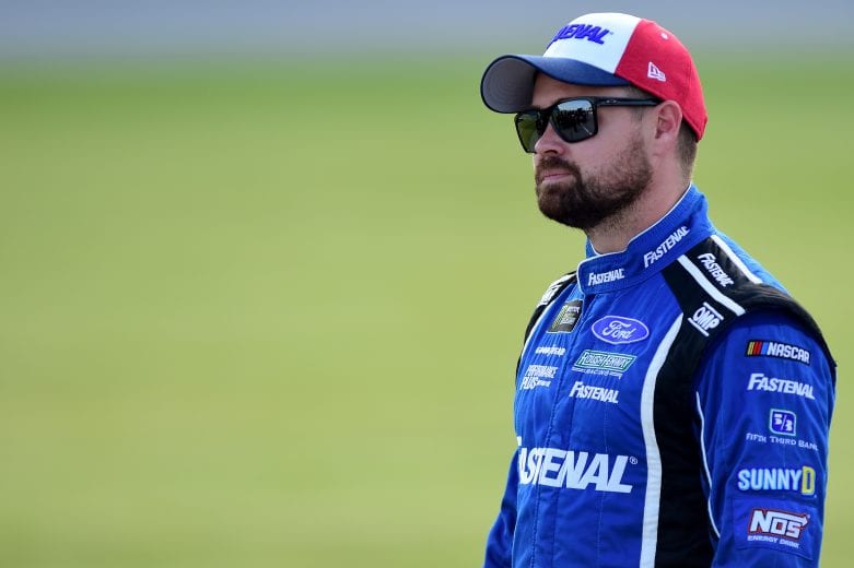 JOLIET, ILLINOIS - JUNE 29: Ricky Stenhouse Jr., driver of the #17 Fastenal Ford, looks on during qualifying for the Monster Energy NASCAR Cup Series Camping World 400 at Chicagoland Speedway on June 29, 2019 in Joliet, Illinois. (Photo by Jared C. Tilton/Getty Images) | Getty Images