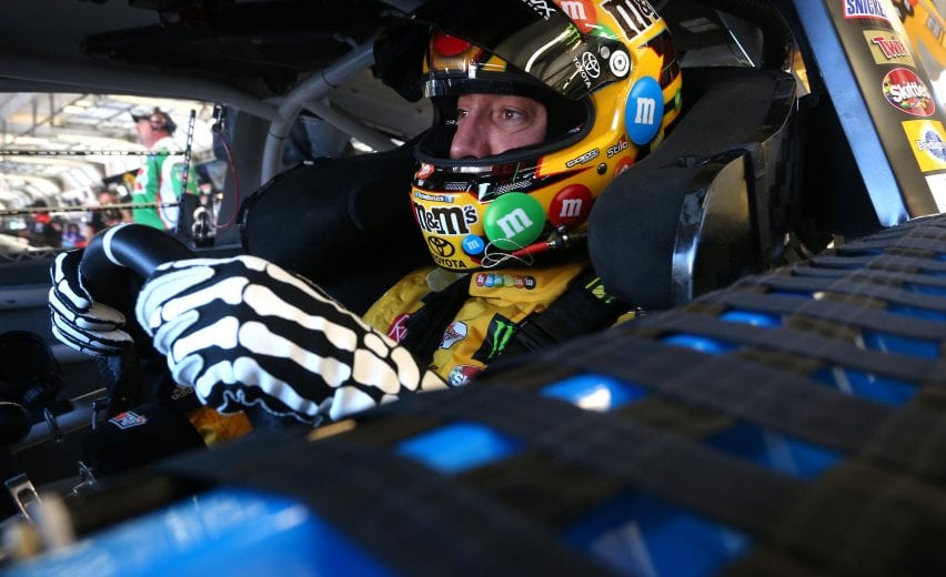 SPARTA, KENTUCKY - JULY 12: Kyle Busch, driver of the #18 M&M's Toyota Camry Toyota, sits in his car during practice for the Monster Energy NASCAR Cup Series Quaker State 400 Presented by Walmart at Kentucky Speedway on July 12, 2019 in Sparta, Kentucky. (Photo by Brian Lawdermilk/Getty Images) | Getty Images