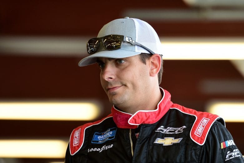 JOLIET, ILLINOIS - JUNE 27: Stewart Friesen, driver of the #52 Halmar International Chevrolet, looks on during practice for the NASCAR Gander Outdoors Truck Series Camping World 225 at Chicagoland Speedway on June 27, 2019 in Joliet, Illinois. (Photo by Jared C. Tilton/Getty Images) | Getty Images