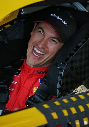 JOLIET, ILLINOIS - JUNE 29: Joey Logano, driver of the #22 Shell Pennzoil Ford, sits in his car during practice for the Monster Energy NASCAR Cup Series Camping World 400 at Chicagoland Speedway on June 29, 2019 in Joliet, Illinois. (Photo by Jonathan Daniel/Getty Images) | Getty Images