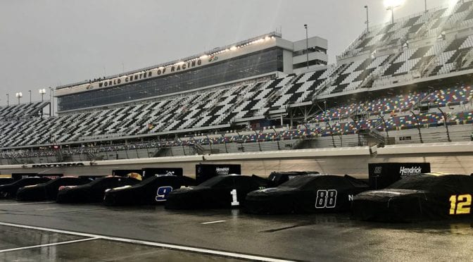 Start of Coke Zero Sugar 400 delayed because of rain