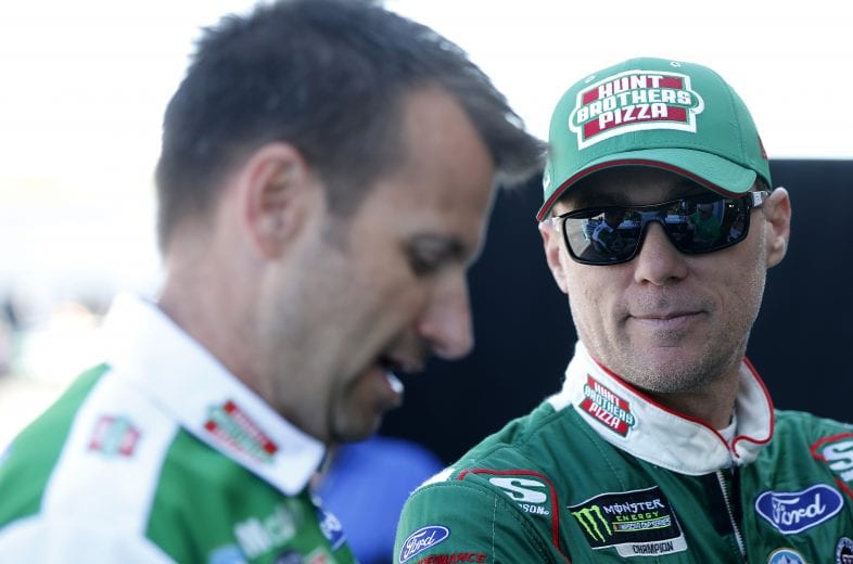 SPARTA, KENTUCKY - JULY 12: Kevin Harvick, driver of the #4 Hunt Brothers Pizza Ford, stands by is car during practice for the Monster Energy NASCAR Cup Series Quaker State 400 Presented by Walmart at Kentucky Speedway on July 12, 2019 in Sparta, Kentucky. (Photo by Brian Lawdermilk/Getty Images) | Getty Images