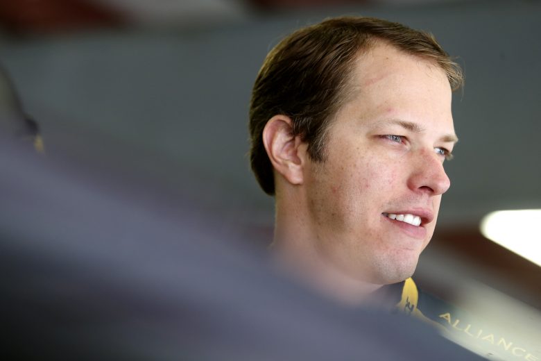 LOUDON, NEW HAMPSHIRE - JULY 19: Brad Keselowski, driver of the #2 Alliance Truck Parts Ford, stands in the garage area during practice for the Monster Energy NASCAR Cup Series Foxwoods Resort Casino 301 at New Hampshire Motor Speedway on July 19, 2019 in Loudon, New Hampshire. (Photo by Brian Lawdermilk/Getty Images) | Getty Images