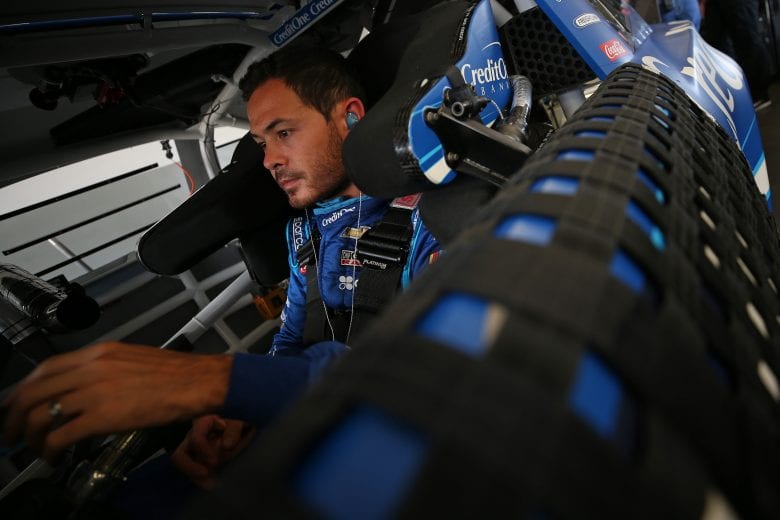 DAYTONA BEACH, FLORIDA - JULY 04: Kyle Larson, driver of the #42 Credit One Bank Chevrolet, sits in his car during practice for the Monster Energy NASCAR Cup Series Coke Zero Sugar 400 at Daytona International Speedway on July 04, 2019 in Daytona Beach, Florida. (Photo by Matt Sullivan/Getty Images) | Getty Images