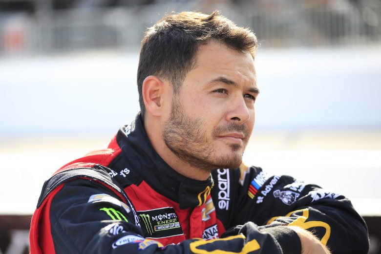 LOUDON, NEW HAMPSHIRE - JULY 19: Kyle Larson, driver of the #42 McDonald's Chevrolet, looks on during qualifying for the Monster Energy NASCAR Cup Series Foxwoods Resort Casino 301 at New Hampshire Motor Speedway on July 19, 2019 in Loudon, New Hampshire. (Photo by Chris Trotman/Getty Images) | Getty Images