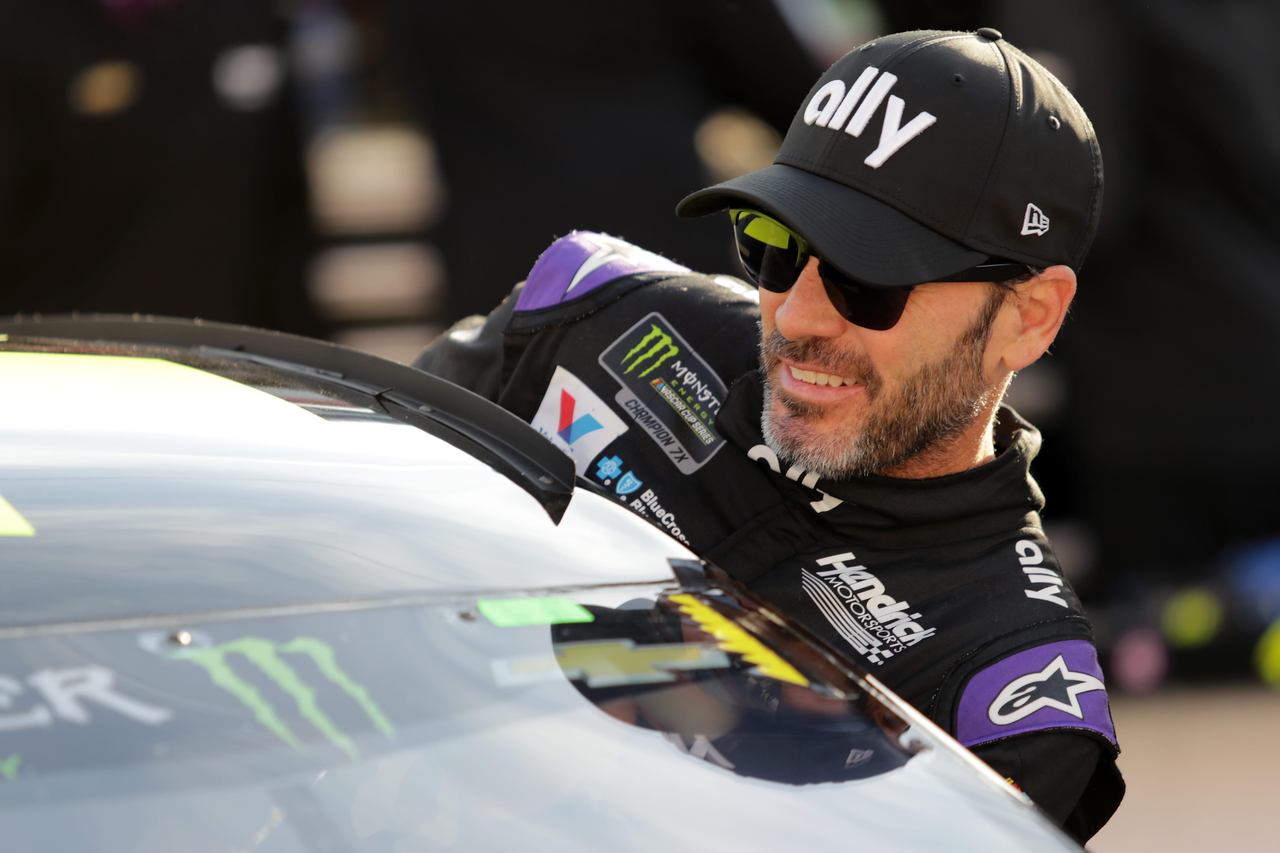 BRISTOL, TN - APRIL 06:  Jimmie Johnson, driver of the #48 Ally Chevrolet, prepares to drive during practice for the Monster Energy NASCAR Cup Series Food City 500 at Bristol Motor Speedway on April 6, 2019 in Bristol, Tennessee.  (Photo by Donald Page/Getty Images) | Getty Images
