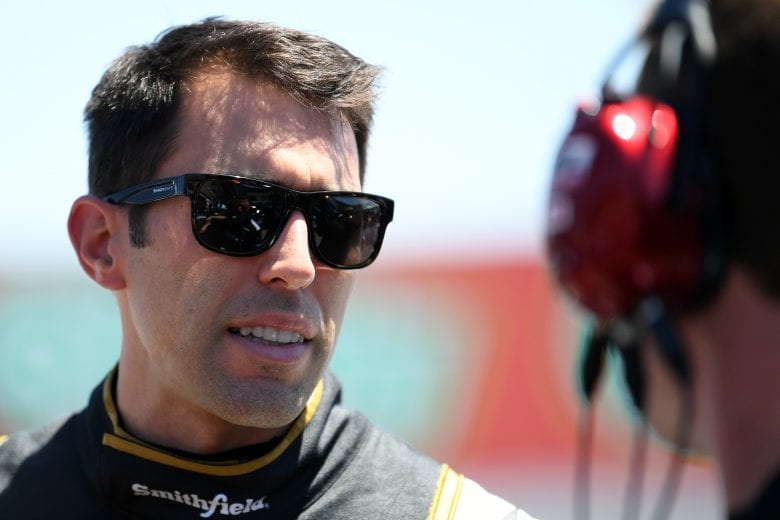SONOMA, CALIFORNIA - JUNE 22: Aric Almirola, driver of the #10 Smithfield Ford, waits during qualifying for the Monster Energy NASCAR Cup Series Toyota/Save Mart 350 at Sonoma Raceway on June 22, 2019 in Sonoma, California. (Photo by Robert Reiners/Getty Images) | Getty Images