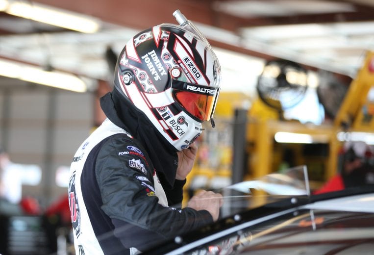 JOLIET, ILLINOIS - JUNE 29: Kevin Harvick, driver of the #4 Jimmy John's Ford, gets into his car during practice for the Monster Energy NASCAR Cup Series Camping World 400 at Chicagoland Speedway on June 29, 2019 in Joliet, Illinois. (Photo by Matt Sullivan/Getty Images) | Getty Images