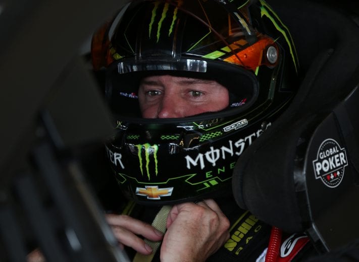 JOLIET, ILLINOIS - JUNE 29: Kurt Busch, driver of the #1 Global Poker Chevrolet, sits in his car during practice for the Monster Energy NASCAR Cup Series Camping World 400 at Chicagoland Speedway on June 29, 2019 in Joliet, Illinois. (Photo by Matt Sullivan/Getty Images) | Getty Images