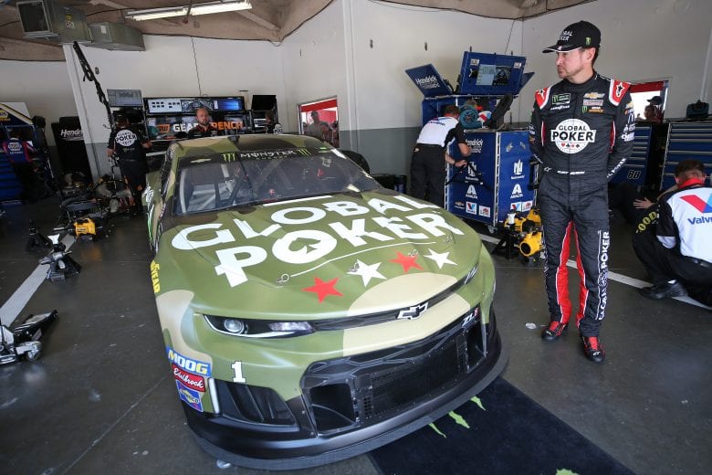 DAYTONA BEACH, FLORIDA - JULY 04: Kurt Busch, driver of the #1 Global Poker Chevrolet, stands by his car during practice for the Monster Energy NASCAR Cup Series Coke Zero Sugar 400 at Daytona International Speedway on July 04, 2019 in Daytona Beach, Florida. (Photo by Matt Sullivan/Getty Images) | Getty Images