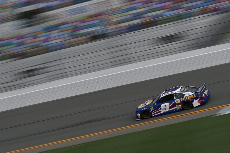 DAYTONA BEACH, FLORIDA - JULY 04: Chase Elliott, driver of the #9 NAPA Batteries Chevrolet, drives during practice for the Monster Energy NASCAR Cup Series Coke Zero Sugar 400 at Daytona International Speedway on July 04, 2019 in Daytona Beach, Florida. (Photo by Matt Sullivan/Getty Images) | Getty Images