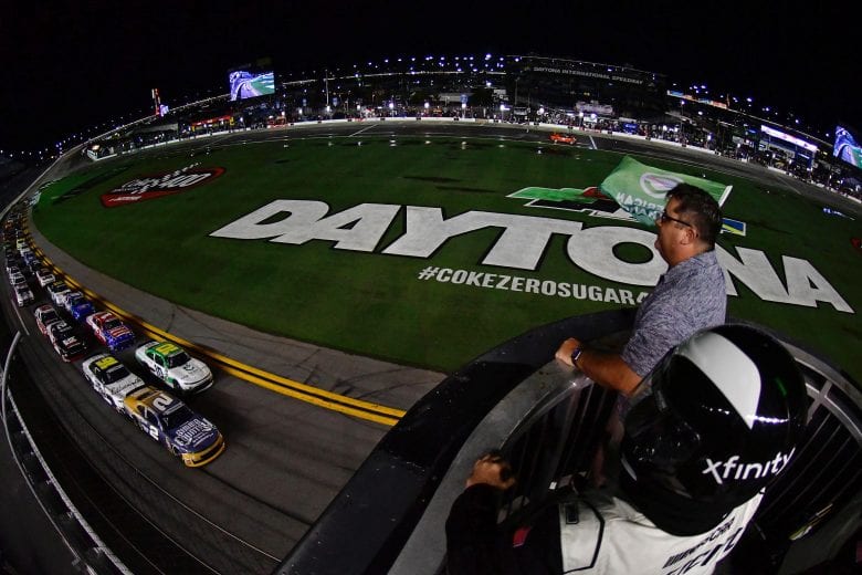 DAYTONA BEACH, FLORIDA - JULY 05: Tyler Reddick, driver of the #2 Gimme Country Chevrolet, takes the green flag to start the NASCAR Xfinity Series Circle K Firecracker 250 Powered by Coca-Cola at Daytona International Speedway on July 05, 2019 in Daytona Beach, Florida. (Photo by Jeff Curry/Getty Images) | Getty Images