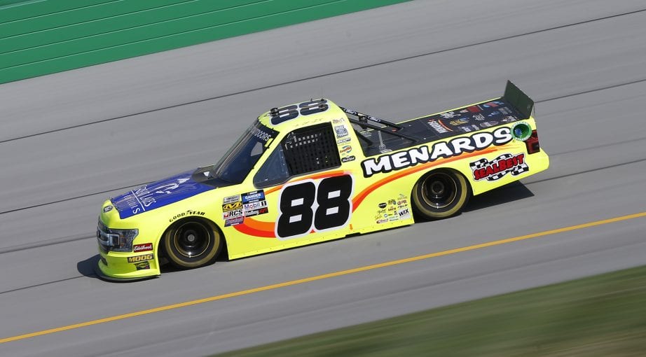 SPARTA, KENTUCKY - JULY 11: Matt Crafton, driver of the #88 Great Lakes Wood Floors/Menards Ford, drives during practice for the NASCAR Gander Outdoor Truck Series Buckle Up In Your Truck 225 at Kentucky Speedway on July 11, 2019 in Sparta, Kentucky. (Photo by Brian Lawdermilk/Getty Images) | Getty Images