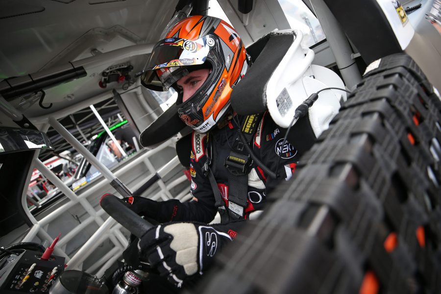 SPARTA, KENTUCKY - JULY 11: Spencer Davis, driver of the #11 All Pro Toyota, sits in his truck during practice for the NASCAR Gander Outdoor Truck Series Buckle Up In Your Truck 225 at Kentucky Speedway on July 11, 2019 in Sparta, Kentucky. (Photo by Matt Sullivan/Getty Images) | Getty Images