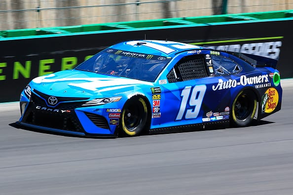 SPARTA, KENTUCKY - JULY 12: Martin Truex Jr., driver of the #19 Auto Owners Insurance Toyota, practices for the Monster Energy NASCAR Cup Series Quaker State 400 Presented by Walmart at Kentucky Speedway on July 12, 2019 in Sparta, Kentucky. (Photo by Daniel Shirey/Getty Images)