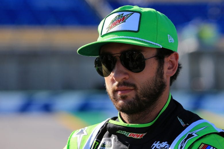 SPARTA, KENTUCKY - JULY 12: Chase Elliott, driver of the #9 DEWnited States Chevrolet, stands on the grid during qualifying for the Monster Energy NASCAR Cup Series Quaker State 400 Presented by Walmart at Kentucky Speedway on July 12, 2019 in Sparta, Kentucky. (Photo by Daniel Shirey/Getty Images)