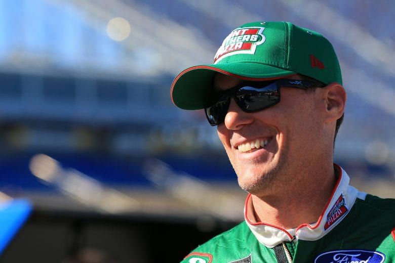 SPARTA, KENTUCKY - JULY 12: Kevin Harvick, driver of the #4 Hunt Brothers Pizza Ford, stands on the grid during qualifying for the Monster Energy NASCAR Cup Series Quaker State 400 Presented by Walmart at Kentucky Speedway on July 12, 2019 in Sparta, Kentucky. (Photo by Daniel Shirey/Getty Images)